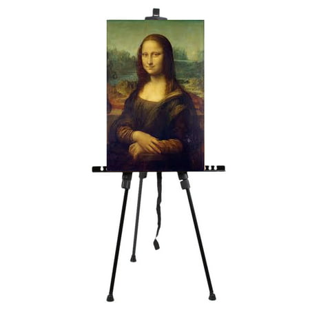 Zimtown Folding Portable Aluminium Alloy Painting Easel - Artist Tripod Telescopic Field Studio Drawing Easel Display Stand Floor, Exhibition Whiteboard