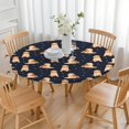 thumbnail image 3 of Goldendoodle Dog Round Fitted Tablecloth with Elastic Edge,Dining Table Cover Waterproof,Outdoor Round Tablecloth for Camping,Dining,Indoor and Outdoor, 3 of 7