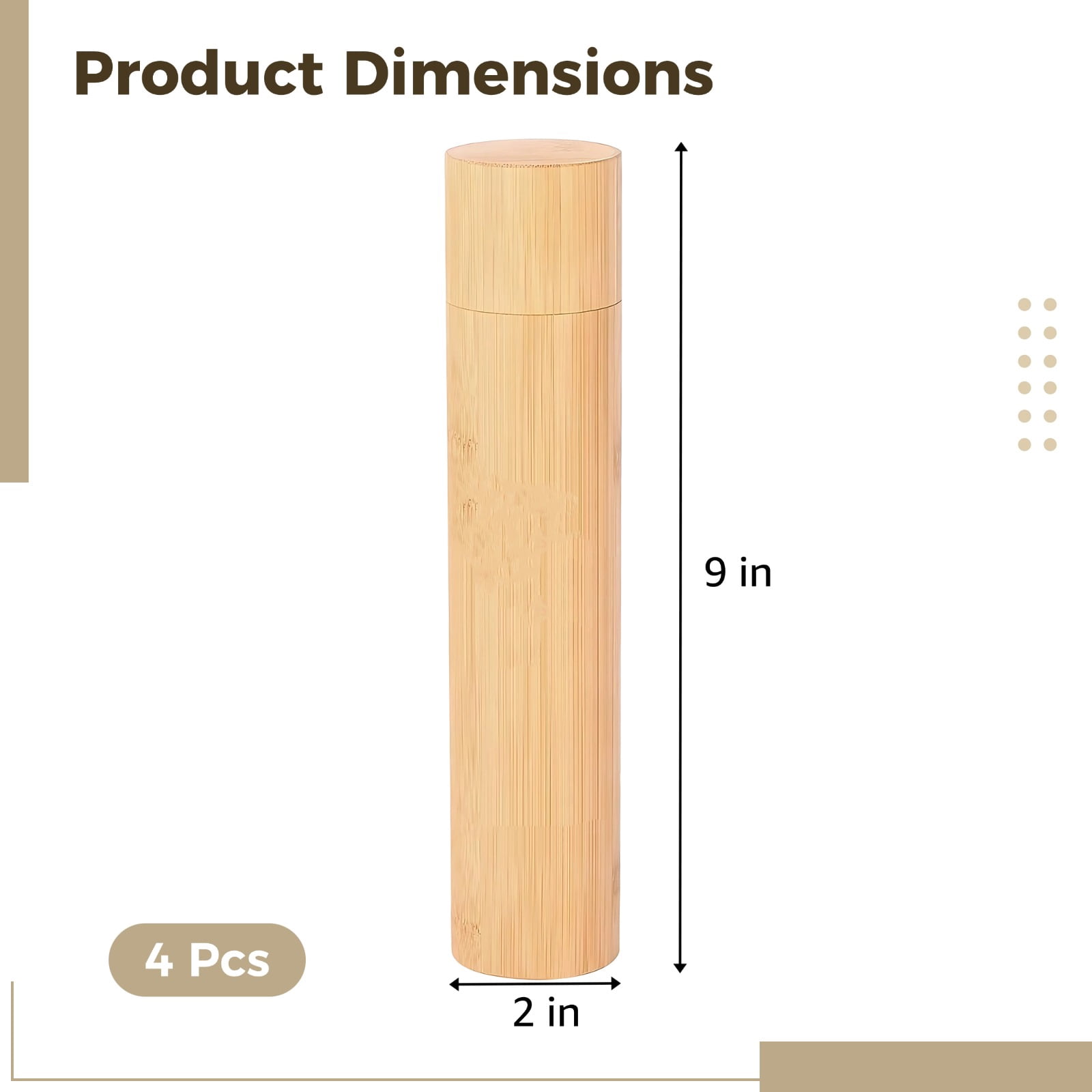 4 Pcs Wood Scattering Urns for Ashes Set, Cremation Tubes with Tree Design, Small Keepsake Urns for Pet Ashes, Urns with Black Storage Bags