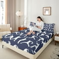 thumbnail image 4 of Castle Fairy Boys Girls Sport Baseball Twin Sheet Sets 3pcs,Ball Gamer Twin Fitted Sheet Microfiber,Blue White Breathable Flat Sheet,Luxury Bedroom Decor, 4 of 7