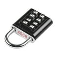 thumbnail image 3 of 8-Digit Password Combination Padlock Zinc Alloy for Suitcase for Smart Password Lock Black, 3 of 9