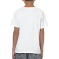 thumbnail image 2 of Gildan Youth Heavy Cotton T-Shirt, Style G5000B, 2-Pack Small White, 2 of 3