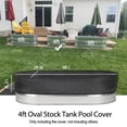 thumbnail image 2 of PASILI 4Ft/6Ft/8Ft Bathtub Cover Pool Hot Tub Cover Oval Reservoir Ice Bath Cover Tank Cover Oxford Cloth Waterproof Tank Pool Cover, 2 of 9