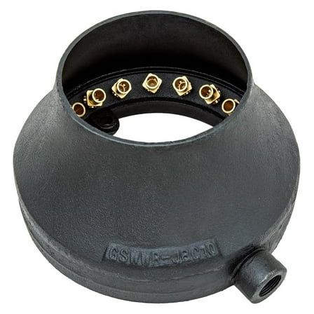 Chinese Wok Range - 20 Copper Tip Natural Gas Burner - Cast Iron Body - 160,000 BTU - Restaurant & Home Cooking - WR-JBC10NG (10" 20-Tip)