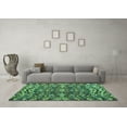 thumbnail image 3 of Ahgly Company Indoor Rectangle Abstract Turquoise Blue Modern Area Rugs, 3' x 5', 3 of 4