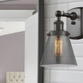 thumbnail image 3 of 916-1W-OB-G63 Innovations Lighting Cone - 1 Light Wall Sconce In Industrial Style-11 Inches Tall and 6 Inches Wide-Oil Rubbed Bronze Finish-Light, 3 of 3