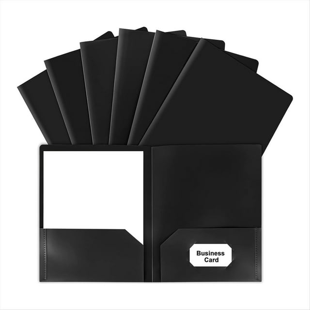 Carpetas con Bolsillos, Paquete de 25 Carpetas con 2 Bolsillos para Tamaño Carta, Carpeta de Archivos con Bolsillos para la Escuela, Oficina, Hogar A