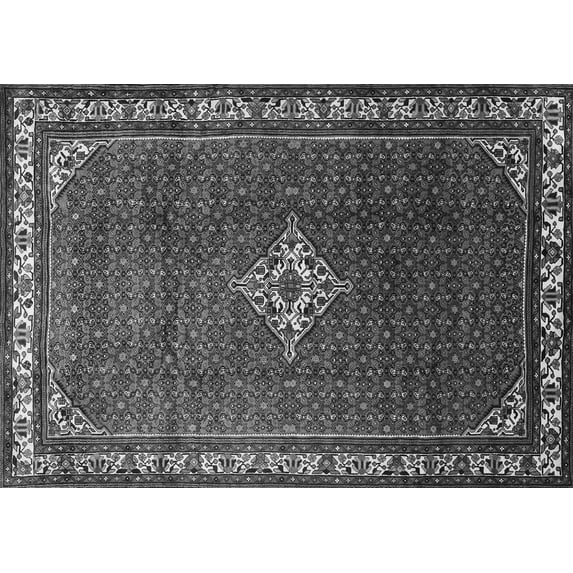 Ahgly Company Indoor Rectangle Persian Gray Traditional Area Rugs, 3' x 5'
