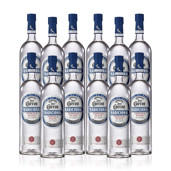 Pack De 12 Tequila Tradicional Plata 695Ml