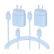 thumbnail image 1 of xixishop USB C Charger, 2 Pack 25W Type C Charger Fast Charging with USBC Chargers Cable 6 FT Android Phone Charge for Galaxy S25/ /S24/S23+/S22/S21/S20/Phone 17 16 15 Pro Max 16 15 Plus-Blue, 1 of 1