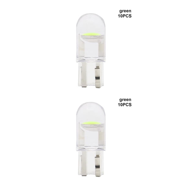 Kenally 10 Uds T10 168 192 2825 COB LED coche cuña estacionamiento luz lateral puerta bombilla instrumento lámpara Auto matrícula luces verde 10 piezas 2piezas Kenally CBP168636