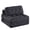Gray, variant on 3 in 1 Folding Sofa Bed, Convertible Corduroy Sleeper Chair Floor Couch, Lounger Bed filled with Shredded Foam for Living Room. Gray