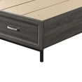 thumbnail image 4 of Furniture of America Kindering Fabric 2-Drawer King Bed with Metal Leg in Gray, 4 of 4
