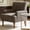 Dark Coffee, variant on Shaiailed 27" Wide Dark Gray Accent Chair,Modern Decorative Chairs with Corduroy Fabric,Upholstered Accent Chair with Solid Wood Legs,Bedside Chairs for Living Room
