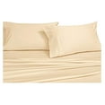 thumbnail image 1 of Royal Hotel Split-King: Adjustable King Bed Sheets 5PC Solid Ivory 100% Combed Cotton 550-Thread-Count, Deep Pocket, 1 of 5