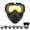 Yellow, variant on Detachable Full Face Goggle Mask,Anti-Fog,Windproof, Impact Resistant Face Shield for Welding, Riding, ATV, Dirt Bike & Outdoor Sports