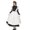 L Womens, variant on 1 Set Maid Cosplay Dress Set Includes Apron Headband Bow And Socks Unisex A-Line Calf-Length Contrast Color Ruffle Dress Parties Photography Servant Role Play Costume