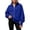 Blue, variant on Ruyang Kids Zip Up Hooded Sweatshirt Long Sleeve Jacket Pockets Loose Coat Fall Warm Outerwear for Girls