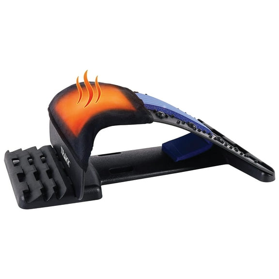 TRAKK Neck Stretcher and Cervical Traction Device with Heating for Upper Back, Shoulder Relaxer and Spine Alignment - Neck Traction Device, Black