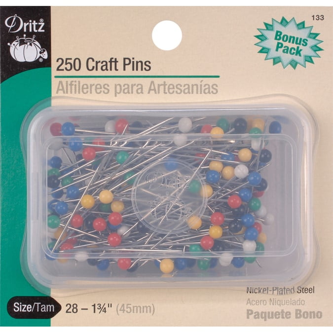 Dritz 44008 Decorar T-pins, 2-inch, 100 Piezas Por Paquete