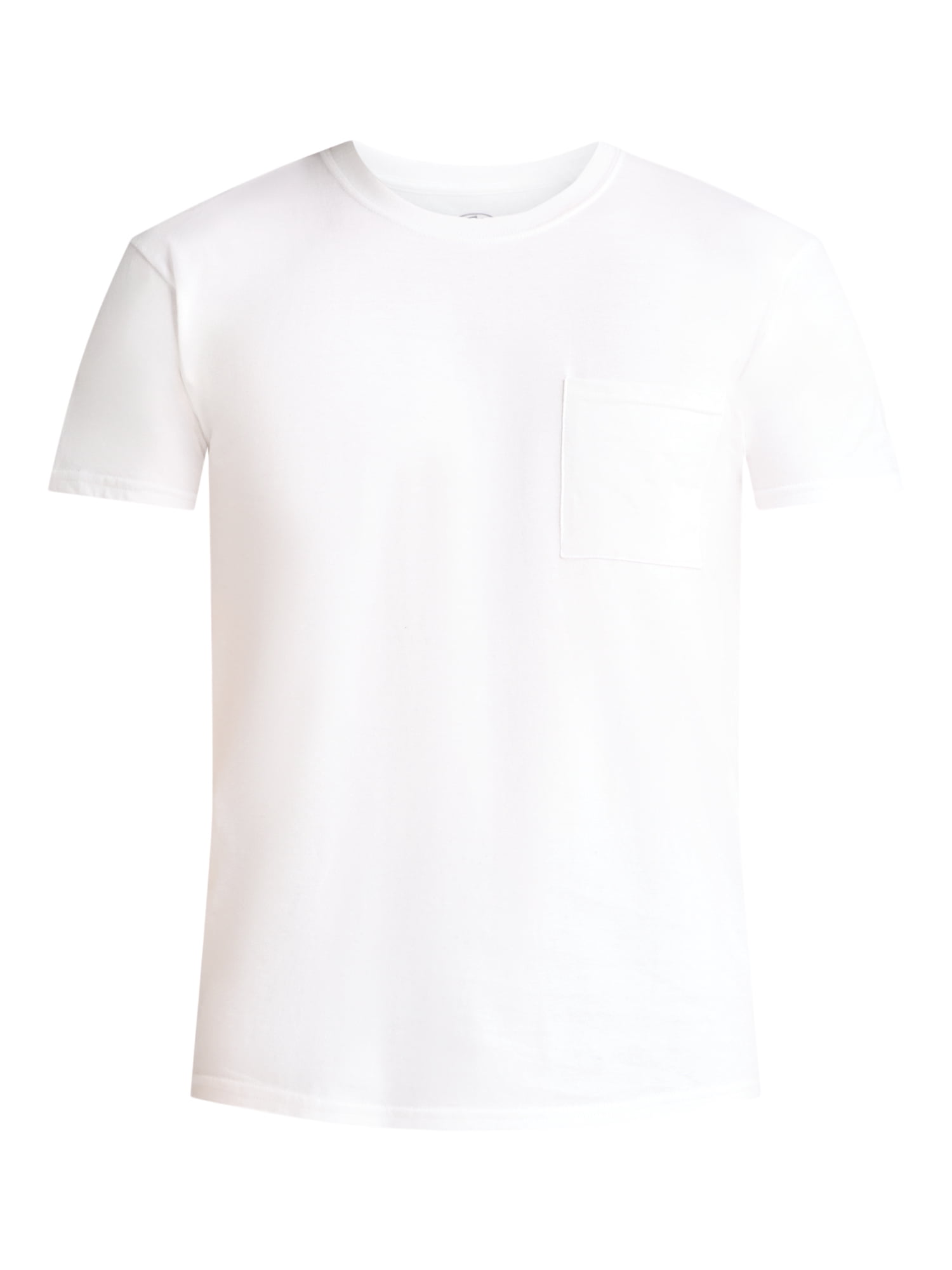 Athletic Works Men's and Big Men's Cotton Pocket Tee, 4-Pack, Sizes XS-5XL