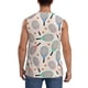 thumbnail image 4 of Fotbe Cute Tennis Racket Men's Camiseta sin Mangas Estampada para Hombres, Playera Casual para Gimnasio, Entrenamiento, Playa-Small, 4 of 7