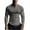 Dark Gray, variant on Jalioing Men's Long Sleeve Athletic Shirt Ribbed Stretchy V Neck Workout T Shirt Casual Solid Muscle Tee