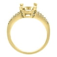 thumbnail image 2 of 14K Yellow Gold Diamond Natural Morganite Engagement Ring Oval 10x8mm, size 6.5, 2 of 4