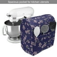 thumbnail image 2 of Japanese Stand Mixer Cover, Blooming Sakura Cherry Branches Chinese Oriental Kimono Pattern, Kitchen Appliance Organizer Bag Cover with Pockets, 5 Quarts, Purple Rose Fern Green, by Ambesonne, 2 of 4