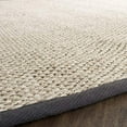 thumbnail image 3 of Safavieh Natural Fiber Collection NF143D Border Sisal Area Rug, 4' x 4' Round, Marble / Dark Grey, 3 of 3