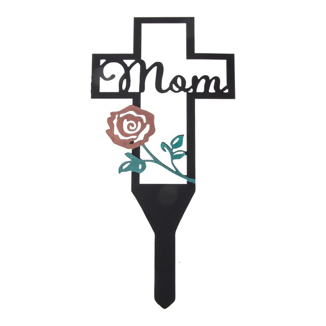 Mom Design Cementery Stake Decorativo Cementerio Cementerio Decoración de letreros de estaca al aire libre HOMEMAXS 14289739-MX