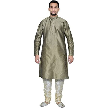 

Royal Kurta Men s Silk Blend Kurta & Churidaar Set Beige