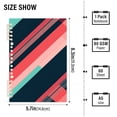 thumbnail image 2 of FORMRS 1-Subject Spiral Notebook 8" x 5" College Ruled 60 Refillable Sheet A5 Hard Cover, 2 Pack, Pink Geometric, 2 of 7
