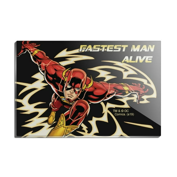 The Flash Fastest Man Alive Rectangle Acrylic Fridge Refrigerator Magnet