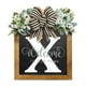 thumbnail image 1 of Corona personalizada con apellido | Letrero colgante para la puerta principal | Decoración de madera con monograma para la entrada de la casa durante todo el año, 1 of 1
