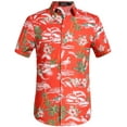 thumbnail image 1 of SSLR Hawaiian Shirt for Men Flamingo Short Sleeve Casual Button Down Shirts Summer Beach Shirt, 1 of 9