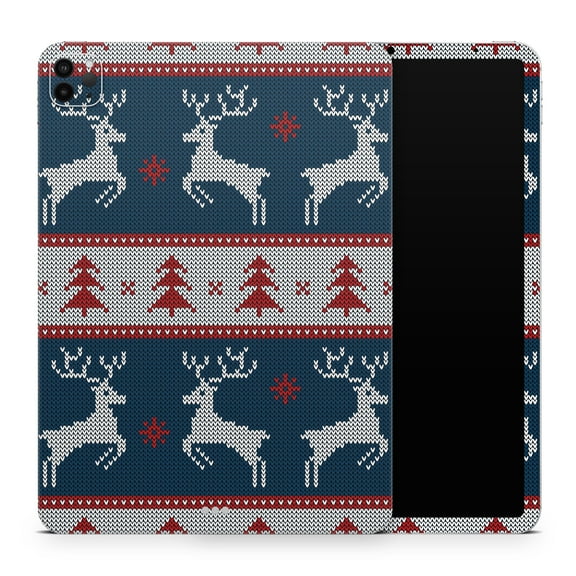 DesignSkinz Knitted Ugly Christmas Sweater V3 Full-Body Skin Decal Wrap Cover for iPad (A1219/A1337)