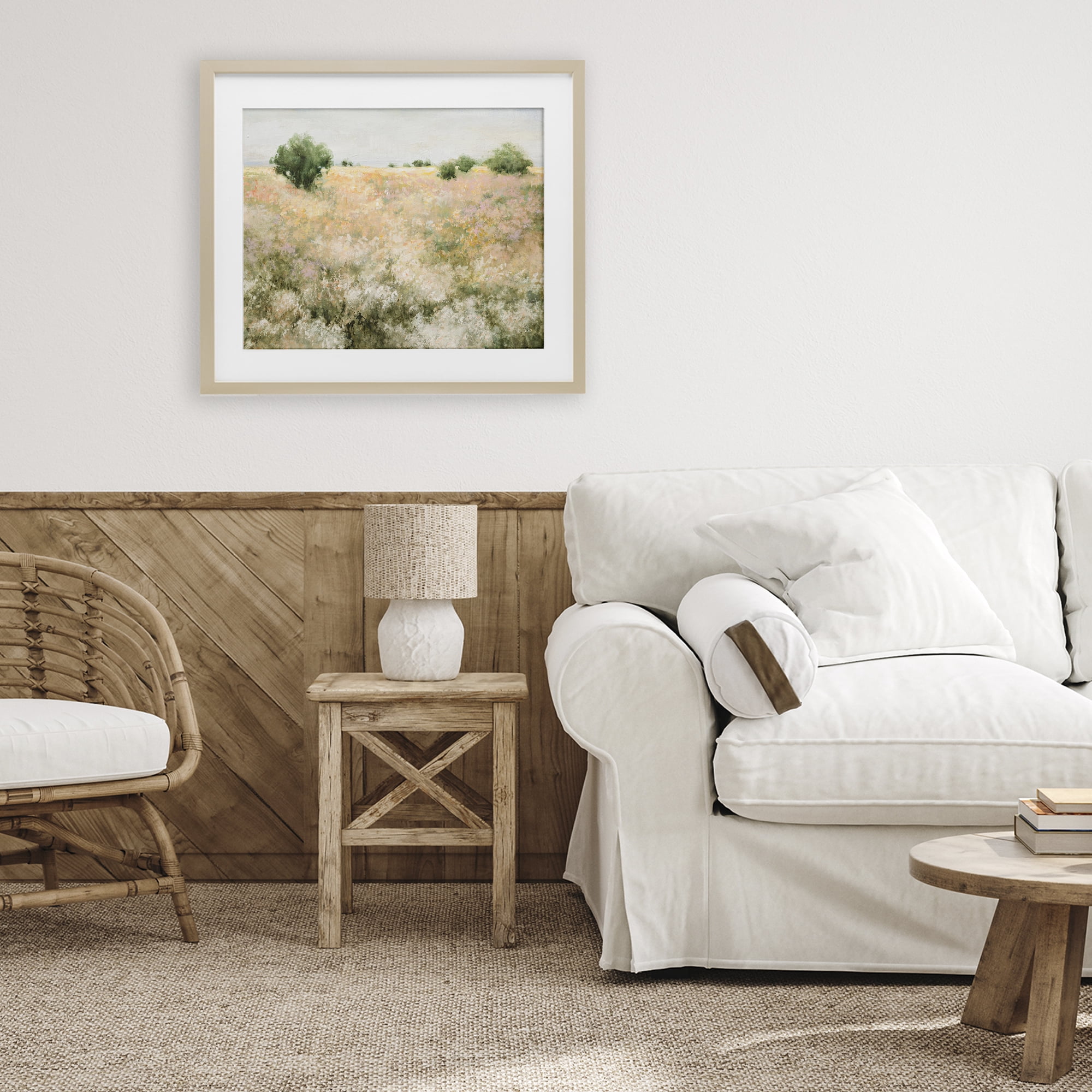 Stupell Industries Pastoral Freedom Field Birch Framed Print Under Glass, design by Julia Purinton