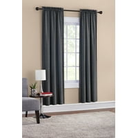 Room Darkening Curtains Product Image Mainstays Room Darkening Threaded Print Curtain Panel Pair
