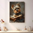 thumbnail image 4 of Yorkshire Terrier Decor Poster Unframe, Yorkshire Terrier Dog Canvas Wall Art, Dog Reading Book Canvas Print Painting Poster Wall Decor Dog Lovers Gifts, 4 of 6