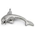 thumbnail image 2 of Dolphin Charm 32x22mm Pewter Antique Silver Plated, 2 of 2