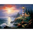 thumbnail image 1 of (V4975) Resina Con Paisaje Faro Costero Diamante 40*30CM, 1 of 9