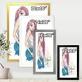 thumbnail image 4 of Designart 'Trendy Fashion Woman I' Children's Art Framed Art Print, 4 of 4