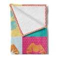 thumbnail image 2 of Modern Soft Flannel Fleece Throw Blanket, Woman Lips on Polka Dots Background in Various Frames Fashion Kiss Love Design, Cozy Plush for Indoor and Outdoor Use, 60" x 80", Multicolor, by Ambesonne, 2 of 5
