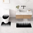 thumbnail image 4 of Set de cortina de ducha Litabel para baño con tapetes y tapa de inodoro, 4 of 6