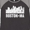 thumbnail image 4 of Inktastic Boston Massachusetts City Skyline with Grunge Women's Plus Size T-Shirt, 4 of 5