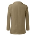 thumbnail image 2 of Vedolay Womens Coat Suit Jackets for Women Casual Office Long Sleeve Open Front with Button Suit Jacket,Khaki M, 2 of 4