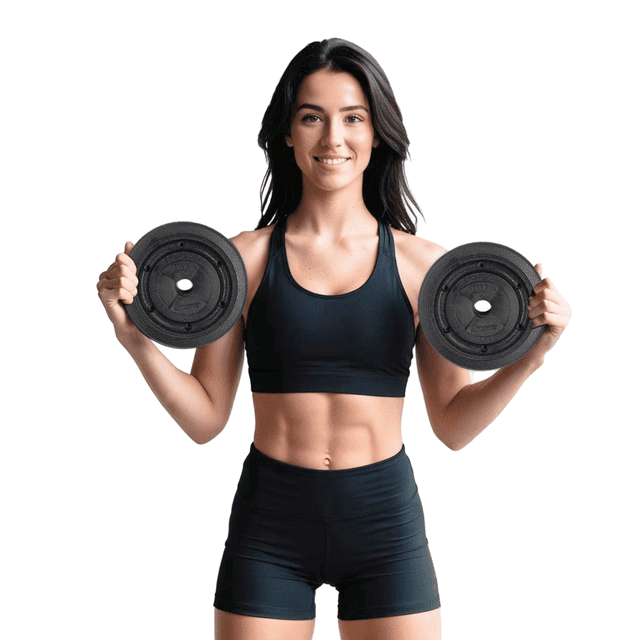 Par de Discos (2.5Kg c/u) para Barras y Mancuernas - Energym