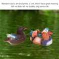 thumbnail image 4 of 2 Pcs Statue de Canard Mandarin Flottant, Sculpture Décorative en Résine pour Jardin Extérieur Étang, 4 of 7