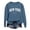 Blue, variant on Long Sweatshirts for Women Loose Fit Cotton Crew Neck Long Sleeve Sweaters Top Pullover Solid Color Womens Sweaters Fashion Fall Winter Clothes